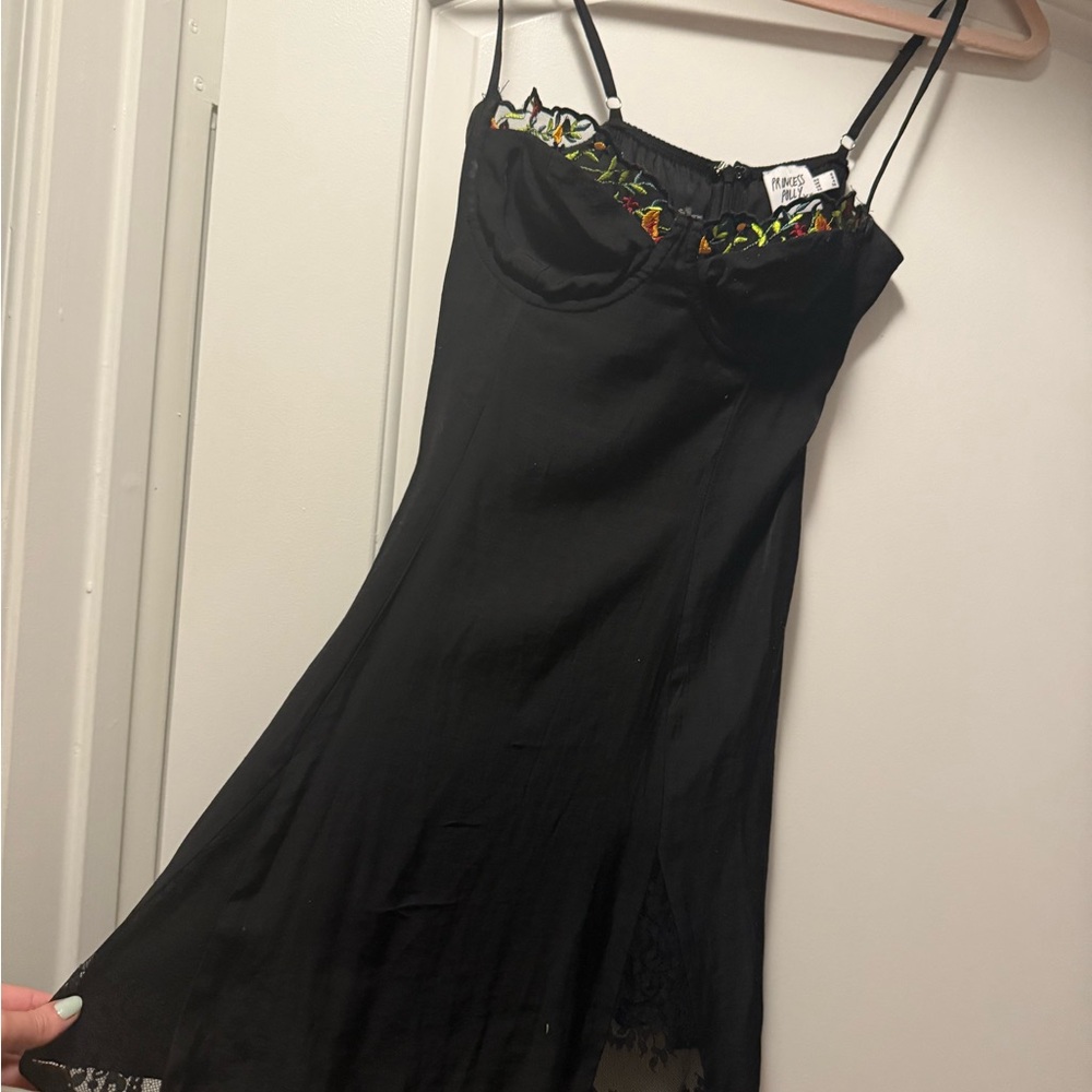Black Intimate Slip Dress
